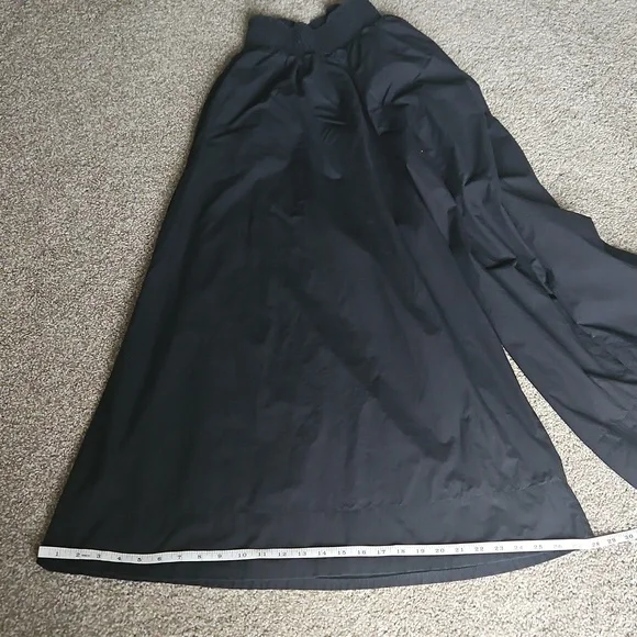 Free People Cotton Blend Pleated Wide-Leg Trousers in Black Size S - Picture 6 of 13